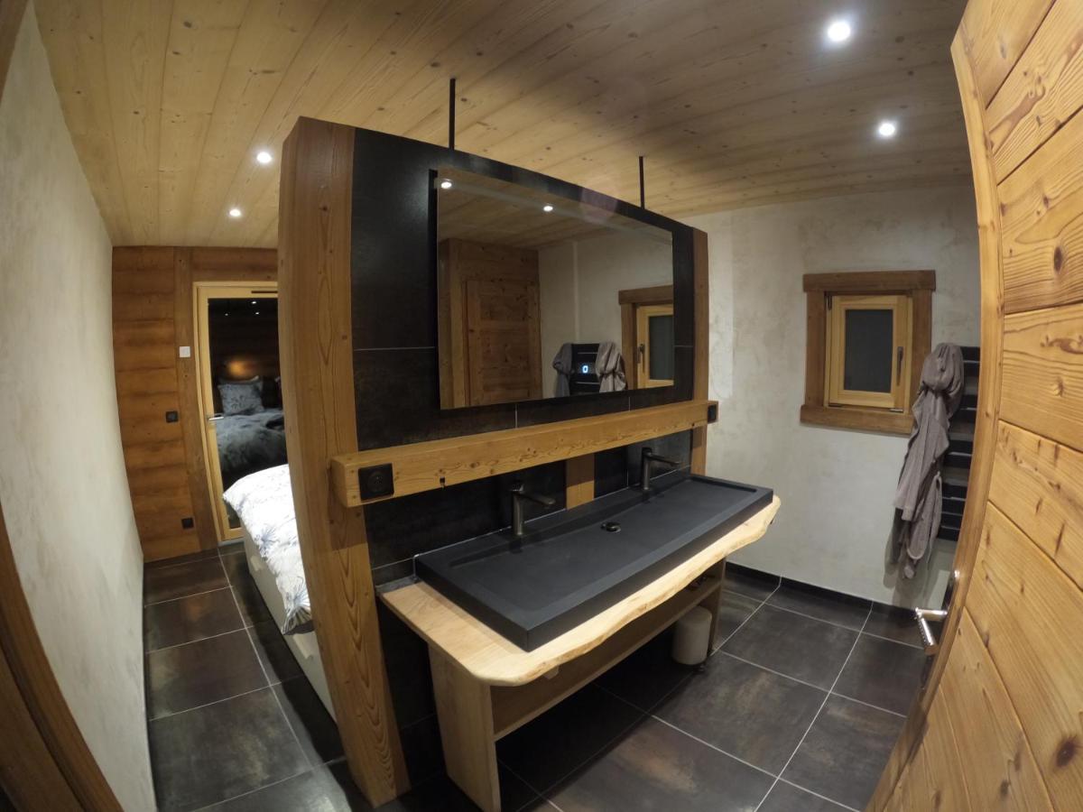 Chalet Anzac Chalet 5 Etoiles En Rondins Tout Neuf Unique Dans Les Aravis Les Villards-sur-Thones Екстер'єр фото